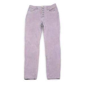 We The Free Twenty Nine Corduroy Button Fly Pants Lilac Purple Women's Size 29